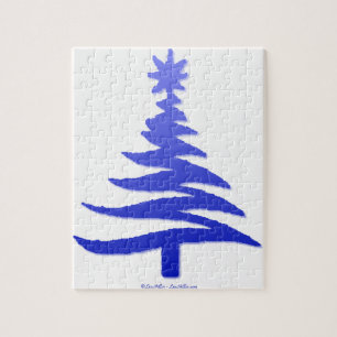 Weihnachtsbaum Stencil Cobalt Blue