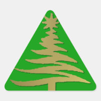 Weihnachtsbaum Stencil Gold