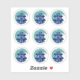 Weihnachtsbaum-Sticker-Pack Aufkleber