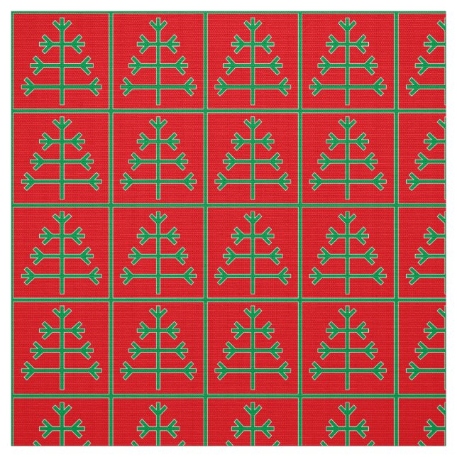 Weihnachtsbaum Stoff (Muster)