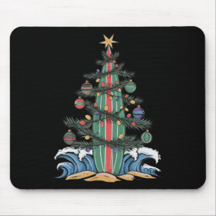 Weihnachtsbaum-Surfboard _1 Mousepad