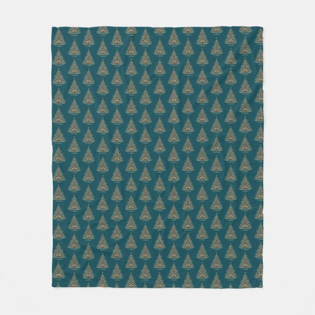 Weihnachtsbaum. Süß. Fleecedecke (Vorderseite)