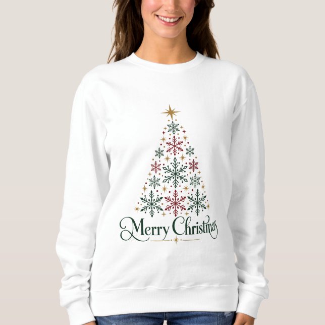 Weihnachtsbaum Sweatshirt (Vorderseite)