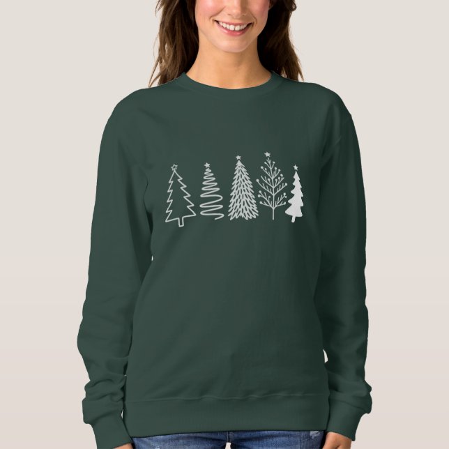 Weihnachtsbaum Sweatshirt (Vorderseite)
