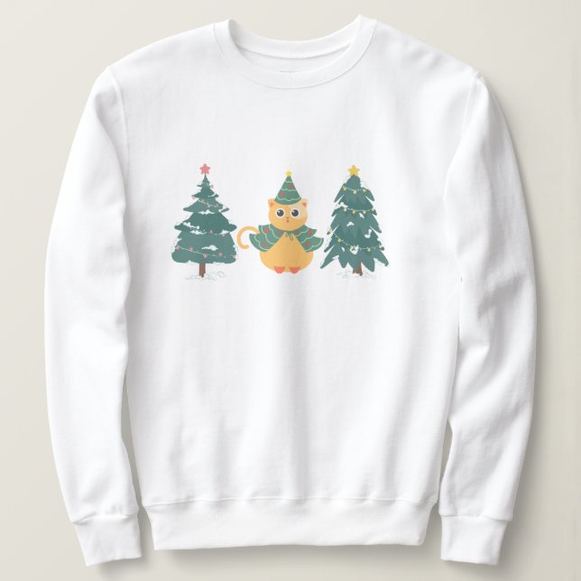 Weihnachtsbaum Sweatshirt (Design vorne)
