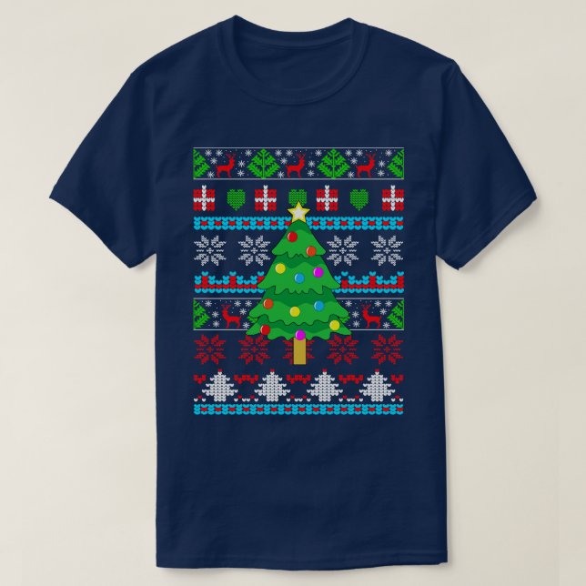 Weihnachtsbaum T-Shirt (Design vorne)