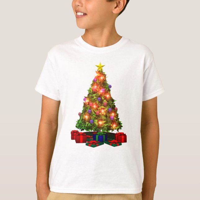 Weihnachtsbaum-T - Shirt (Vorderseite)