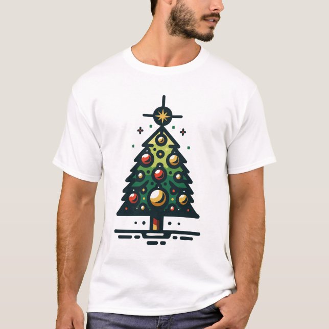 Weihnachtsbaum T-Shirt (Vorderseite)