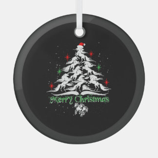 Weihnachtsbaum-T - Shirt, Weihnachtspferd Ornament Aus Glas