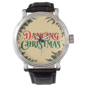 Weihnachtsbaum - Tanzweihnachtsmann Armbanduhr