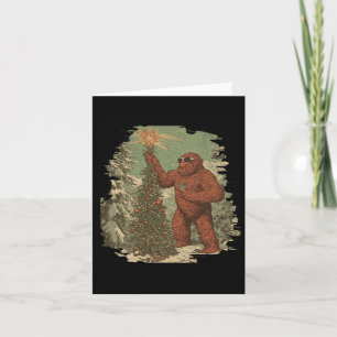 Weihnachtsbaum Tarot Xmas Sasquatch Karte