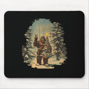 Weihnachtsbaum Tarot Xmas Sasquatch Mousepad