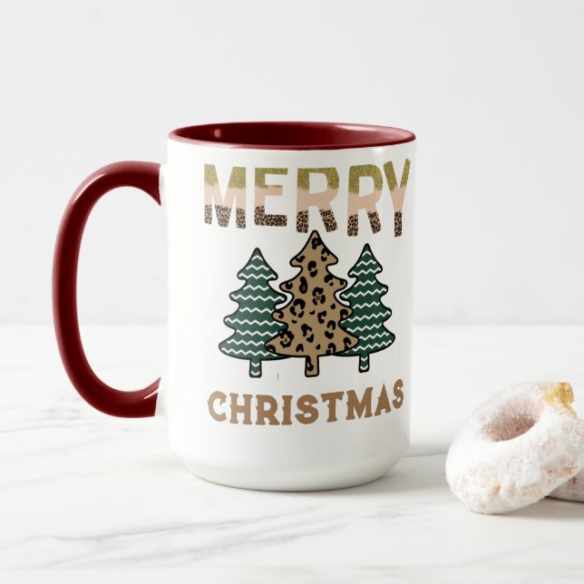 Weihnachtsbaum Tasse (Mit Donut)