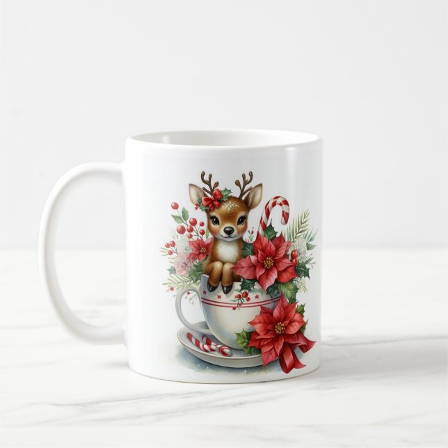 Weihnachtsbaum-Tasse 8 Kaffeetasse (Links)
