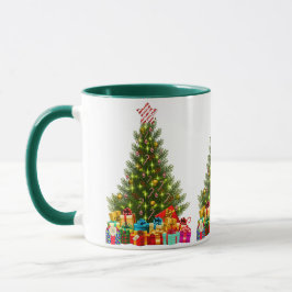 Weihnachtsbaum-Tasse mit Geschenken 2025 Tasse