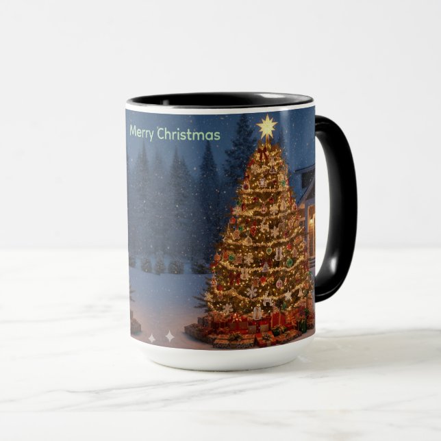 Weihnachtsbaum-Tasse Tasse (VorderseiteRechts)