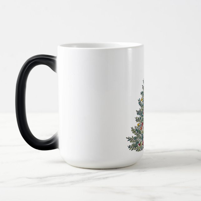 Weihnachtsbaum-Tasse Verwandlungstasse (Links)