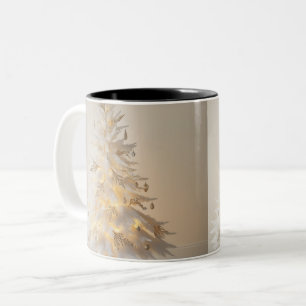 Weihnachtsbaum-Tasse Zweifarbige Tasse