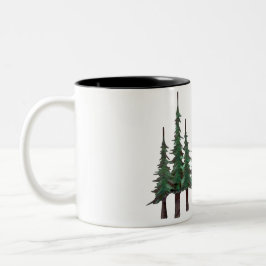 Weihnachtsbaum-Tasse Zweifarbige Tasse