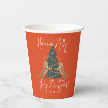 Weihnachtsbaum & Tigers Jolly Weihnachtskarte