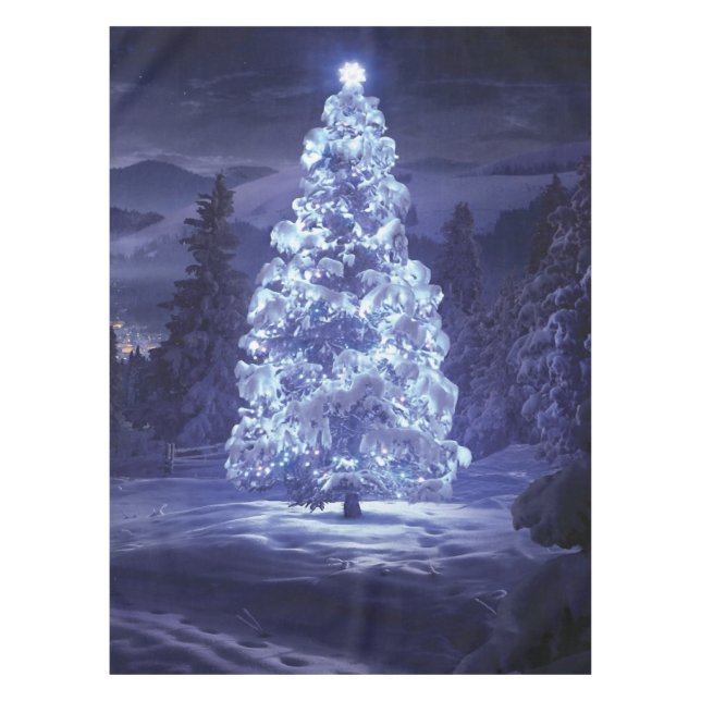 Weihnachtsbaum Tischdecke (Vorderseite)