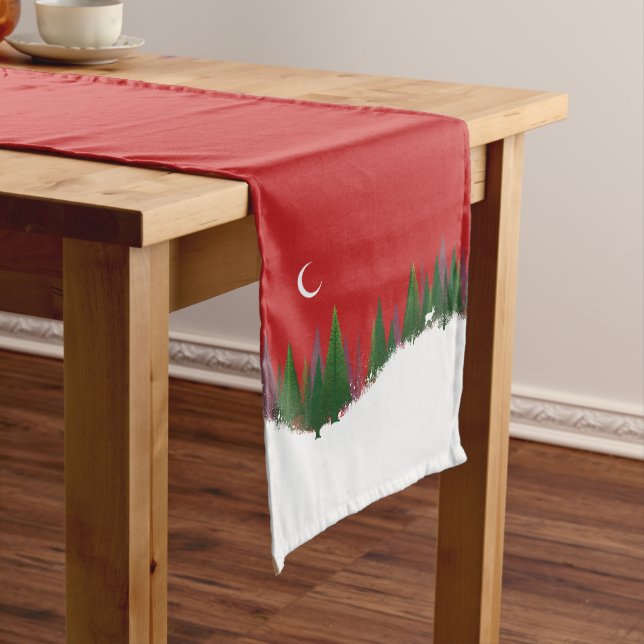 Weihnachtsbaum-Tischläufer Kurzer Tischläufer (Beispiel)