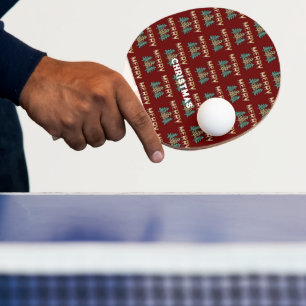 Weihnachtsbaum Tischtennis Schläger