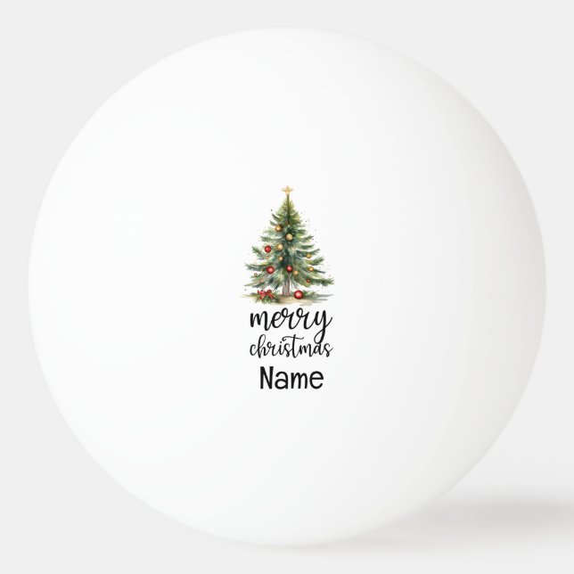 Weihnachtsbaum Tischtennisball (Vorderseite)