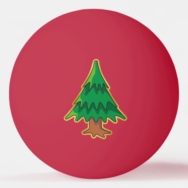 Weihnachtsbaum Tischtennisball (Vorderseite)