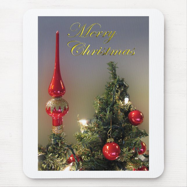 Weihnachtsbaum Topper Mousepad (Vorne)