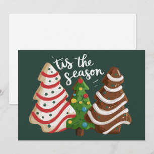 Weihnachtsbaum-Torte Die Saison Xmas-Fest  Feiertagskarte