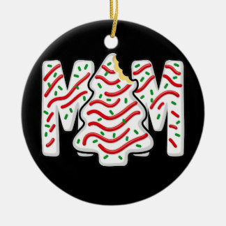 Weihnachtsbaum-Torte Mama passende Familienparty Keramik Ornament