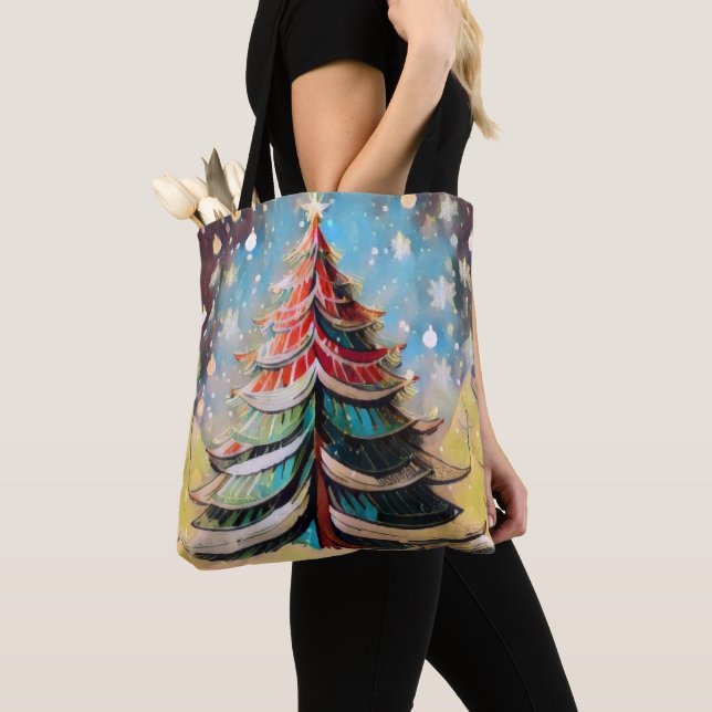 Weihnachtsbaum Tote Tasche (Von Nahem)
