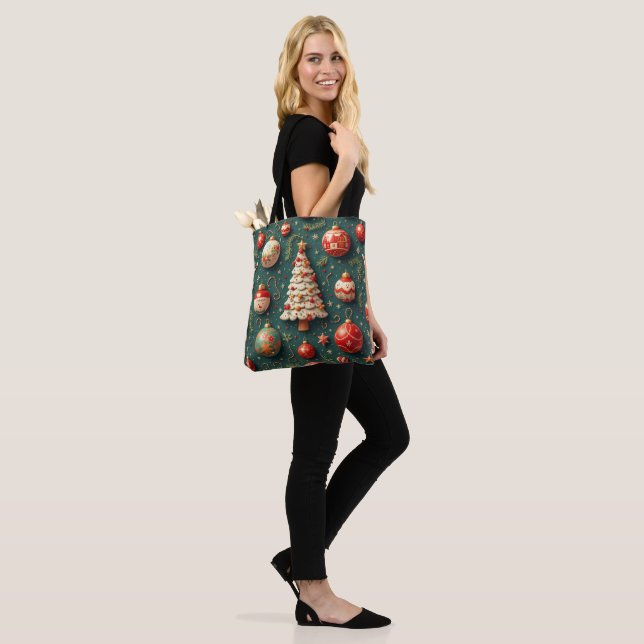 Weihnachtsbaum Tote Tasche (Am Model)