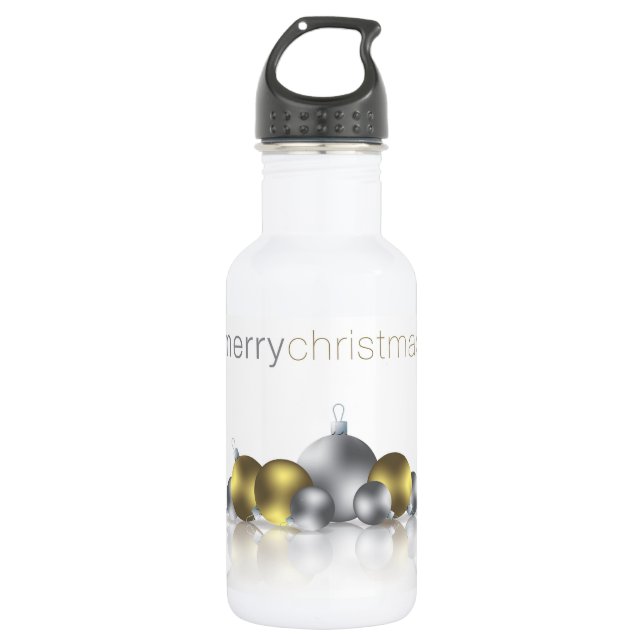 Weihnachtsbaum Trinkflasche (Vorderseite)