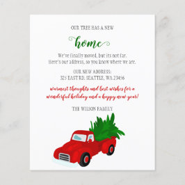 Weihnachtsbaum Truck Moving Holiday Card