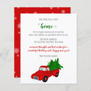 Weihnachtsbaum Truck Moving Holiday Card