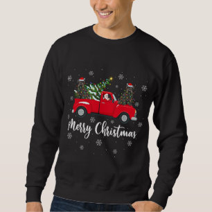 Weihnachtsbaum Truck Schnauzer Dog Ch Sweatshirt