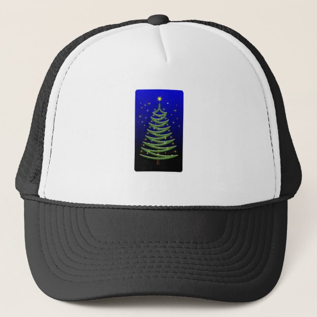 Weihnachtsbaum Truckerkappe (Vorderseite)