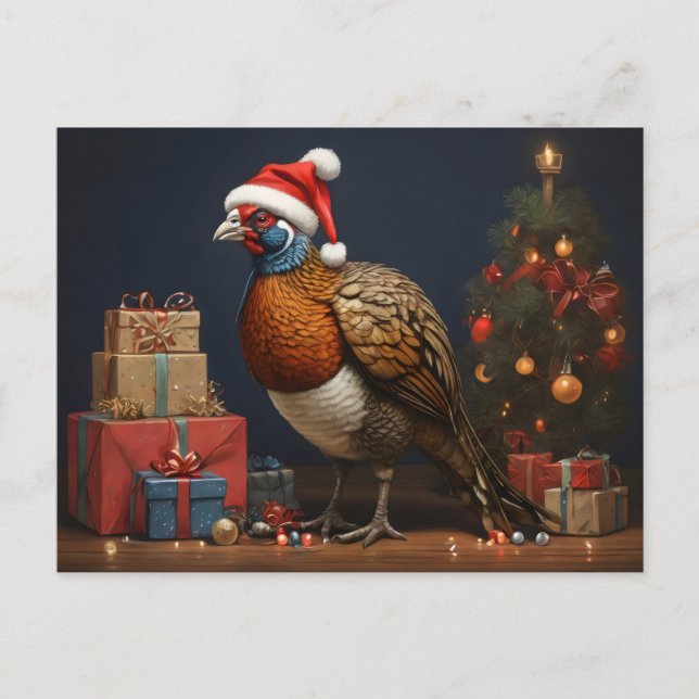 Weihnachtsbaum und Geschenke Postkarte (Vorderseite)