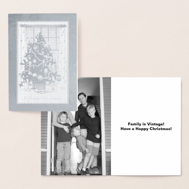 Weihnachtsbaum und hinzufügen Sie Ihr Foto, ZSSPG Folienkarte (Anzeige)