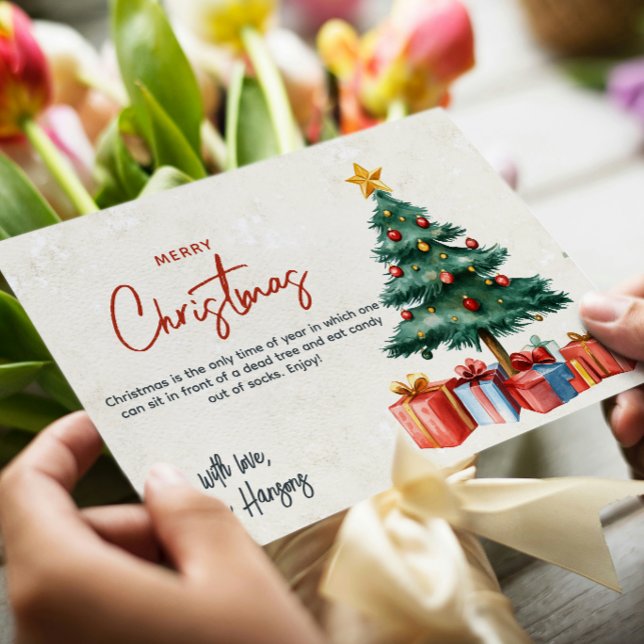 Weihnachtsbaum und präsentiert frohe Weihnachten C (Von Creator hochgeladen)