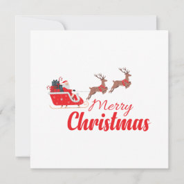 Weihnachtsbaum und Rentiere Karte