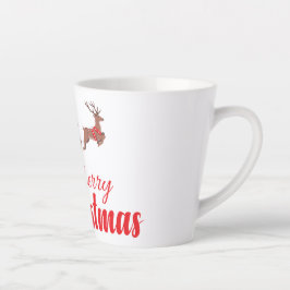 Weihnachtsbaum und Rentiere Milchtasse