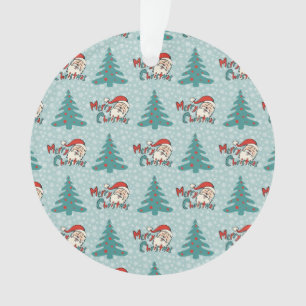 Weihnachtsbaum und Santa-Claus Ornament