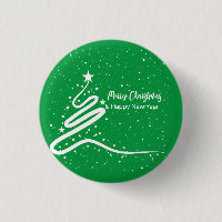 Weihnachtsbaum und Schneefall