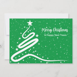 Weihnachtsbaum und Schneefall Einladung