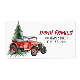 Weihnachtsbaum und Vintager LKW