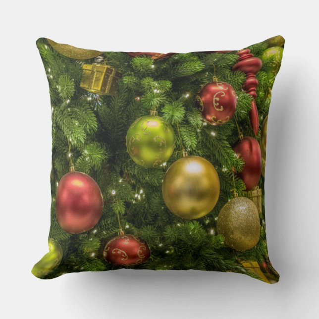Weihnachtsbaum und Zierwürfelkissen Kissen (Vorderseite)