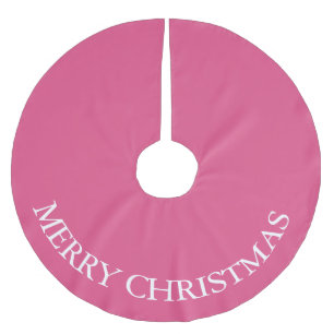Weihnachtsbaum-Unterlage in lebhaftem Rosa Polyester Weihnachtsbaumdecke